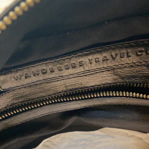 New black luxury leather handbag with double handles, detachable strap - Picture 4 of 5